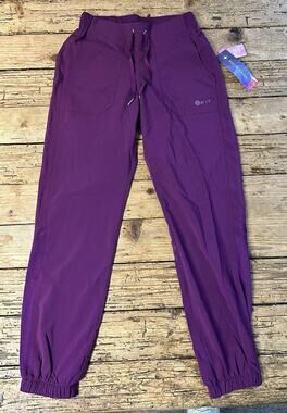 White Cross Fit Women’s Size XS Mystic Violet Jogger Scrub NWT